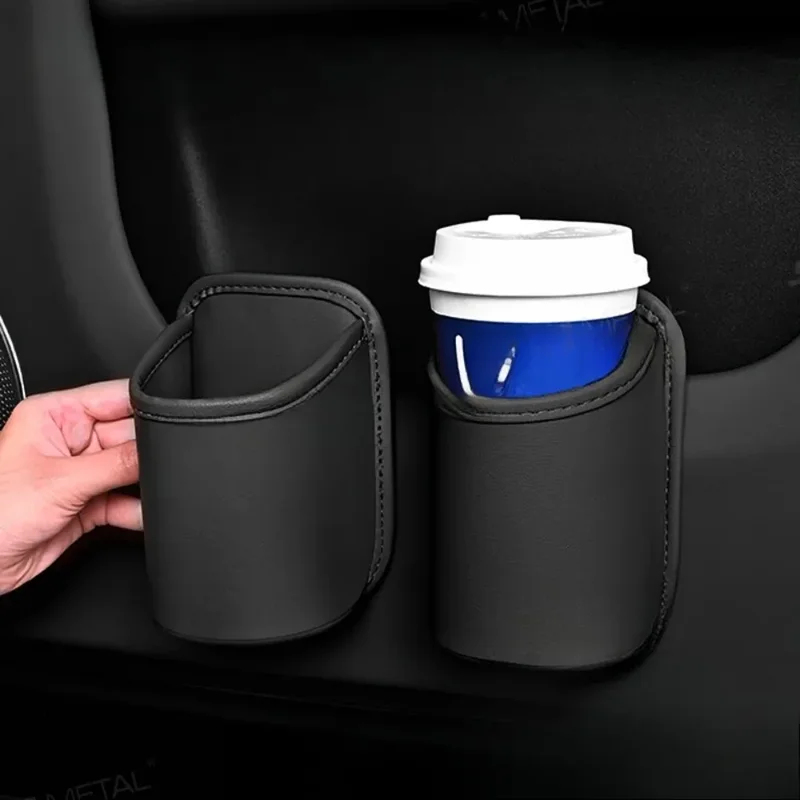 Tablet Accessories For Car - Car door cup holder Leather Automotive