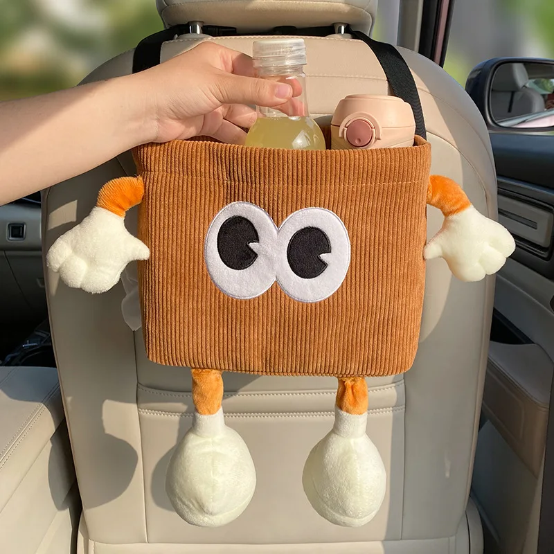 Tablet Accessories For Car - Car Trash Can Bin Cartoon Eye