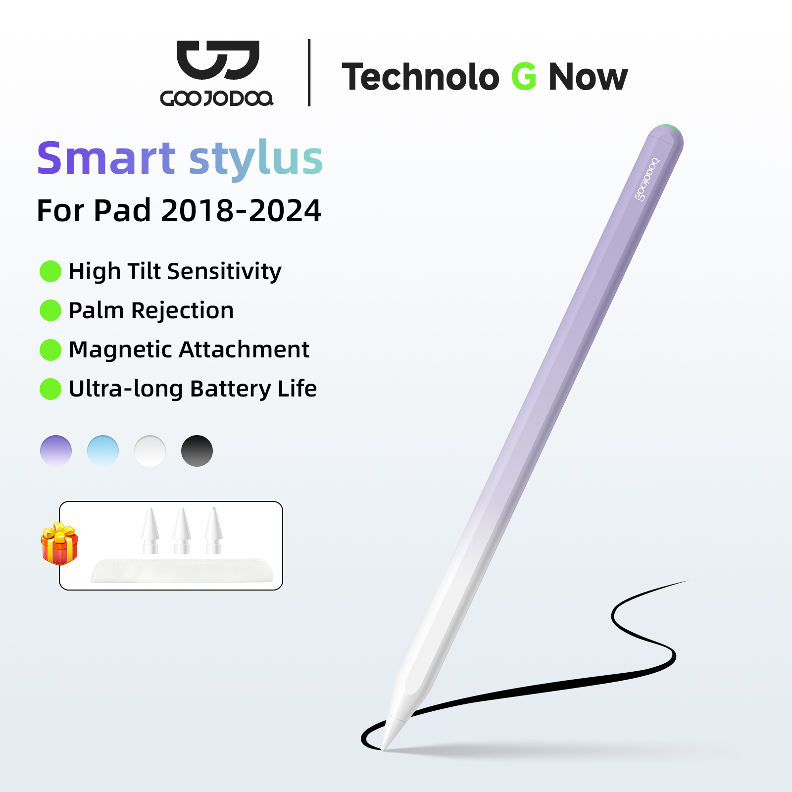 Bluetooth Trackpad - GOOJODOQ GD13 Pencil Stylus Pen for