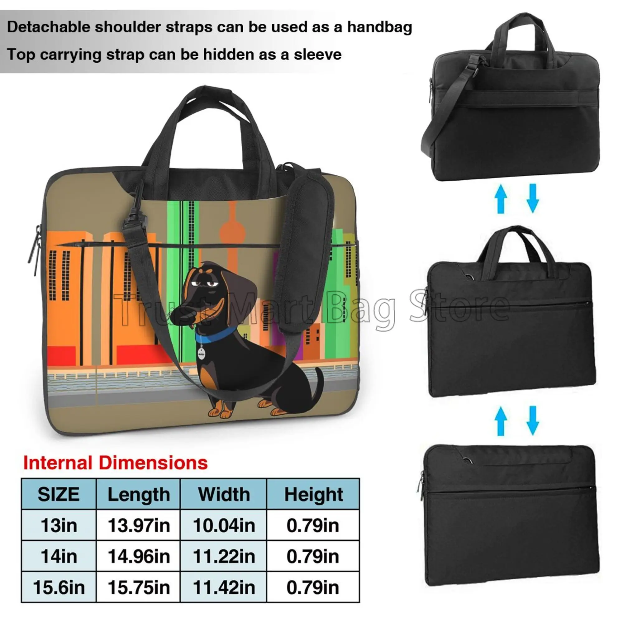 Cute Dachshund Print Laptop Ca - Boox Tablet Accessories recension och pris