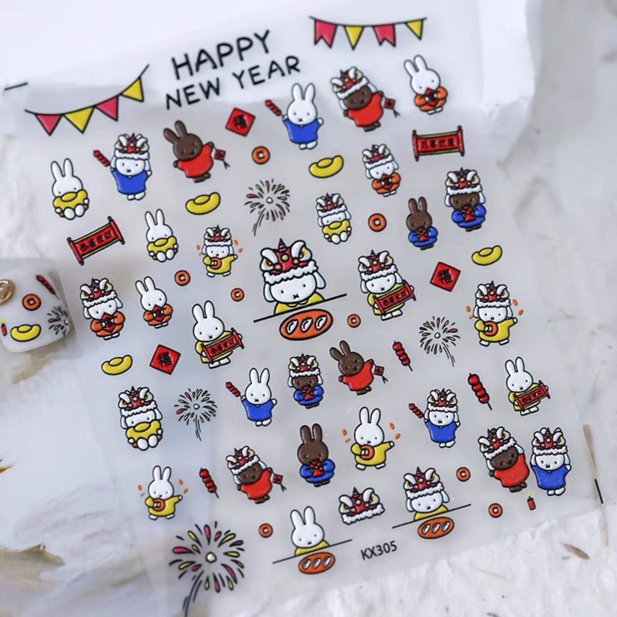Kawaii Miffy Rabbit Stickers C - Fire Tablet Accessories recension och pris
