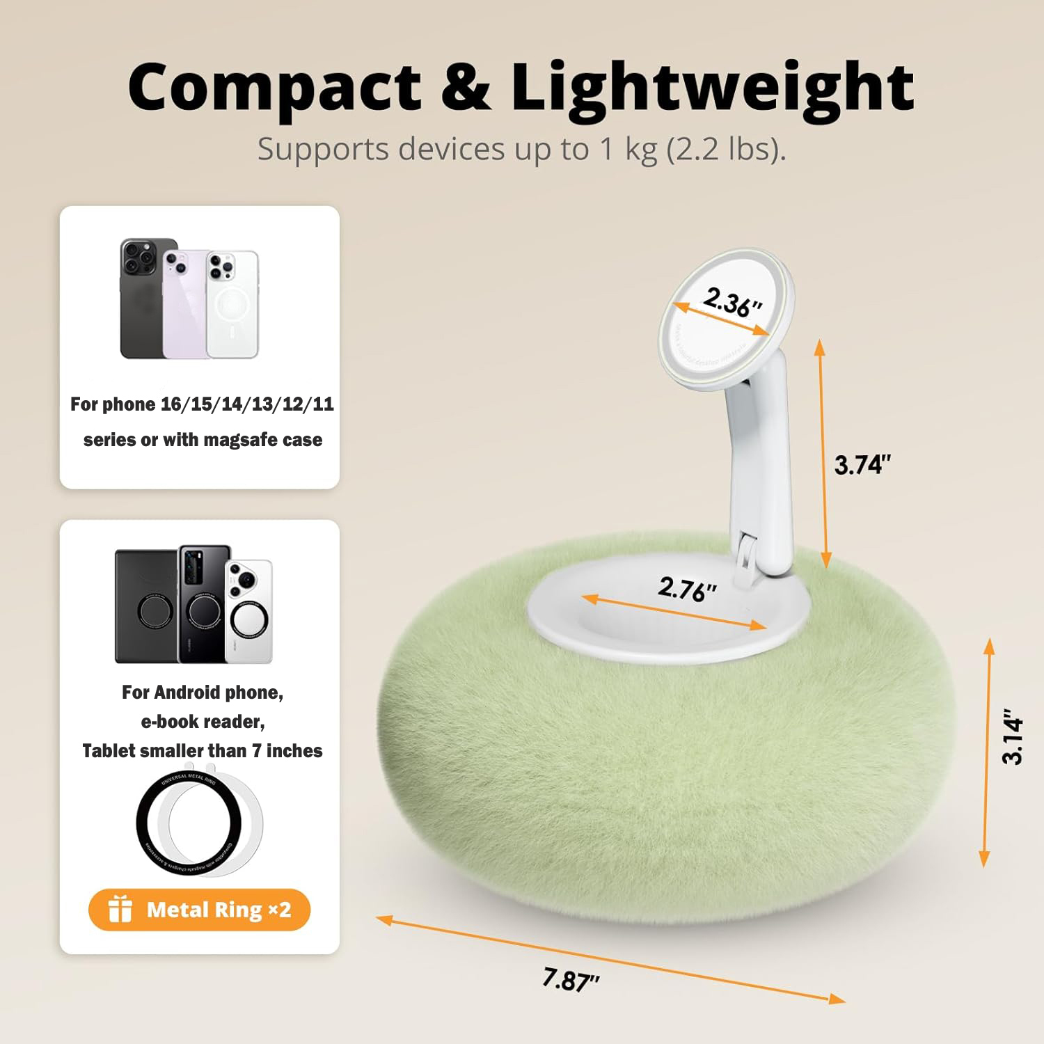 2025 Magnetic Pillow Stand For - Cheap Tablet Accessories recension och pris