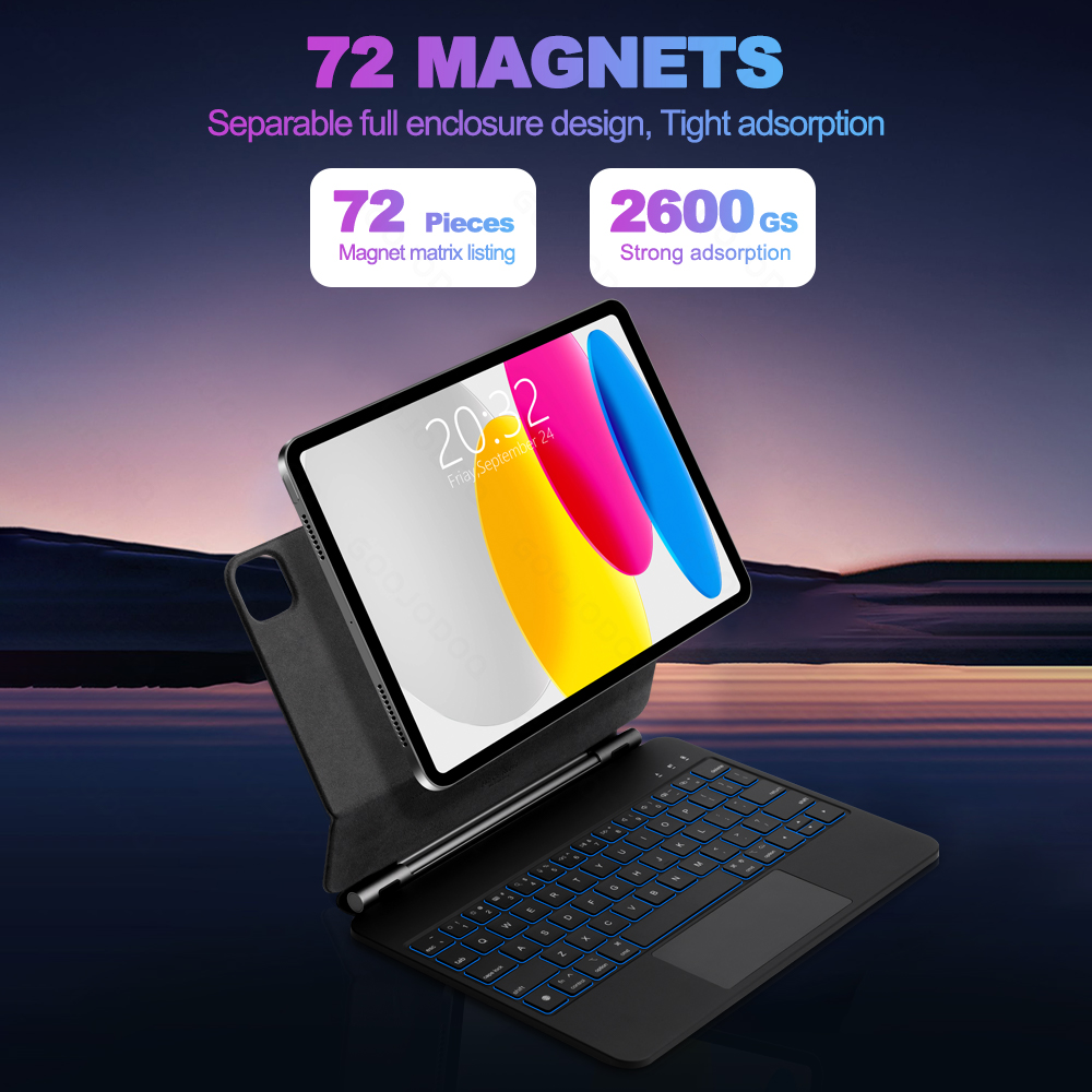 GOOJODOQ Magic Keyboard for iP - Tablet Accessories Keyboard recension och pris