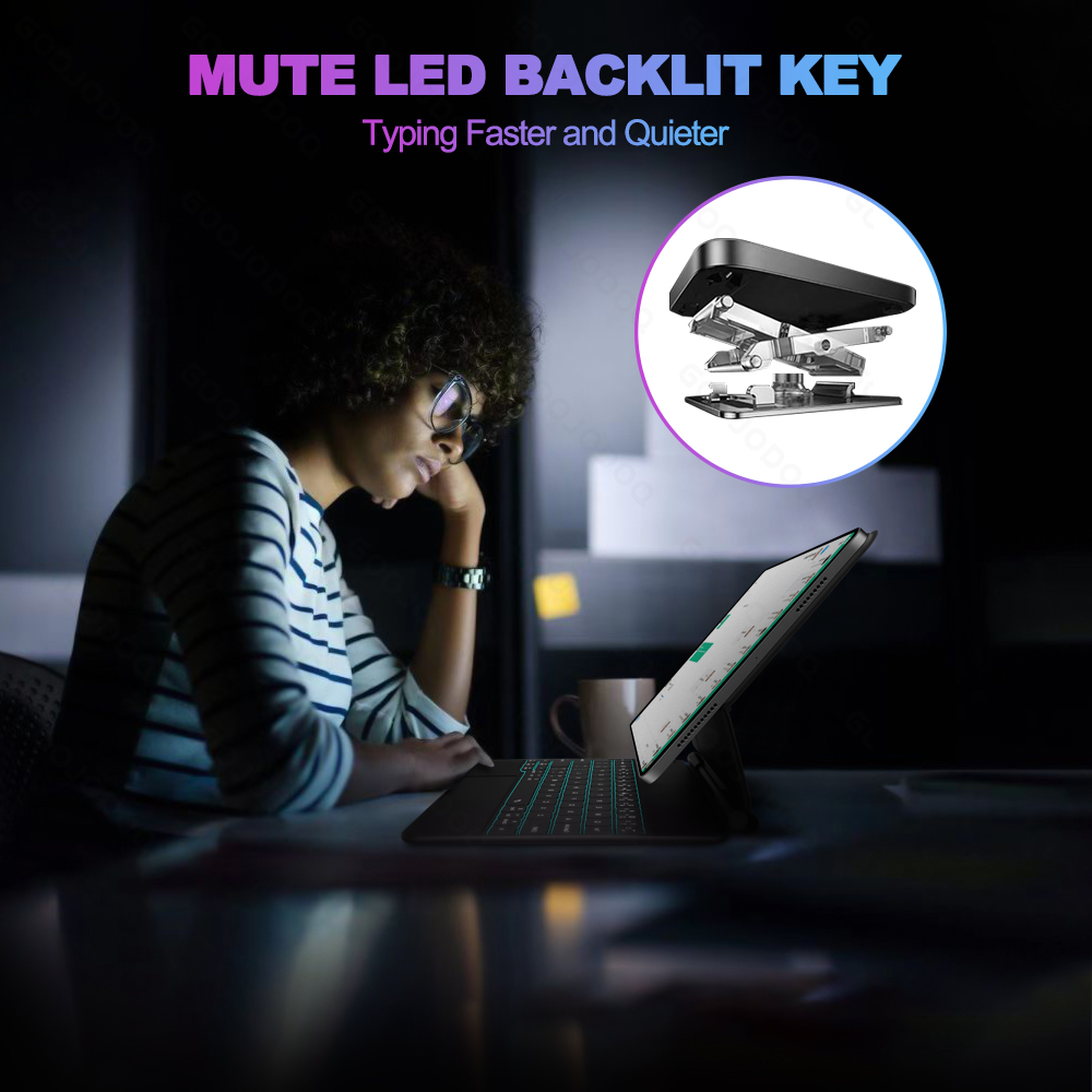 GOOJODOQ Magic Keyboard for iP - Tablet Accessories Keyboard recension och pris