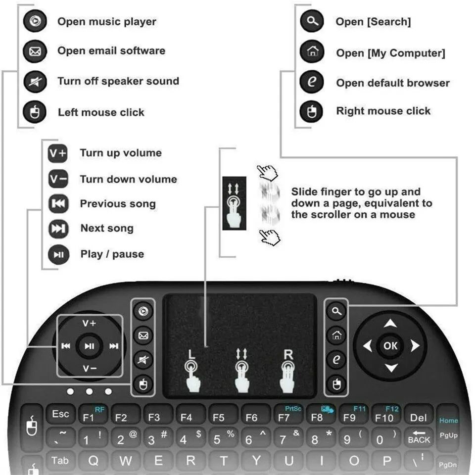 Mini English Bluetooth Keyboar - Tablet Accessories Keyboard recension och pris