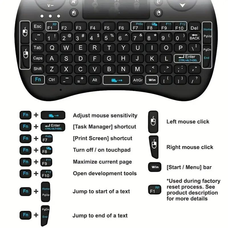 Mini English Bluetooth Keyboar - Tablet Accessories Keyboard recension och pris