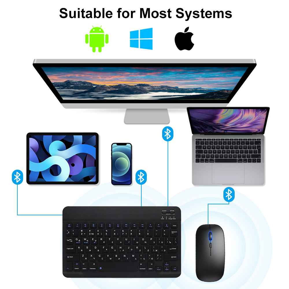 Bluetooth Keyboard and Mouse F - Android Tablet Gaming Accessories recension och pris
