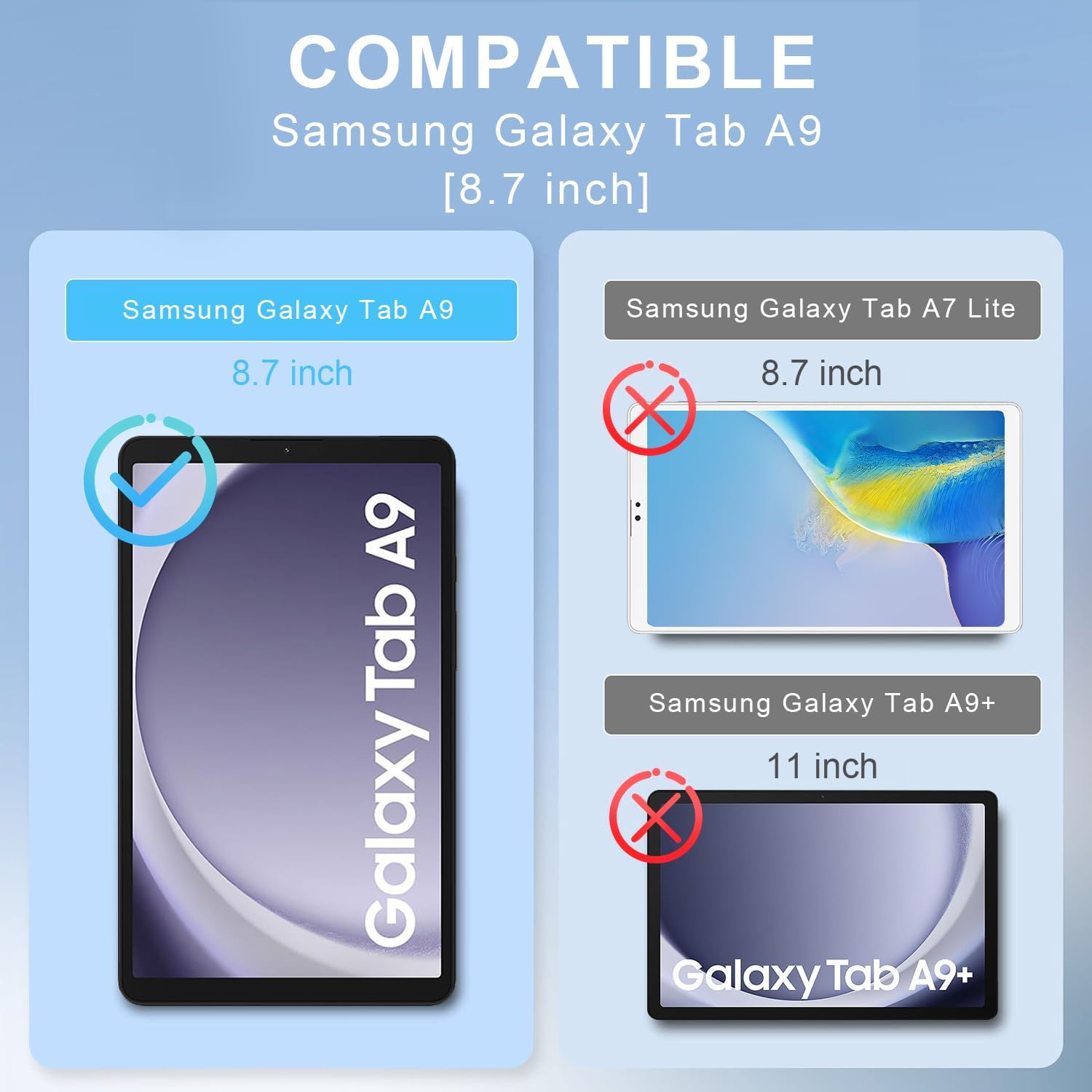 For Samsung Galaxy Tab A9 SM-X - Cheap Tablet Accessories recension och pris
