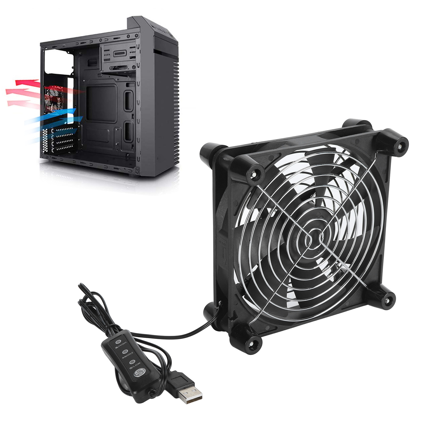 140mm Computer Case Fan 3 Spee - Boox Tablet Accessories recension och pris