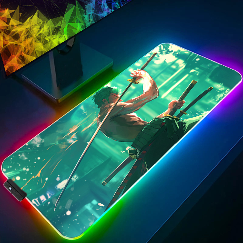 ONE PIECE Zoro Mouse Pad RGB G - Tablet Accessories Keyboard recension och pris