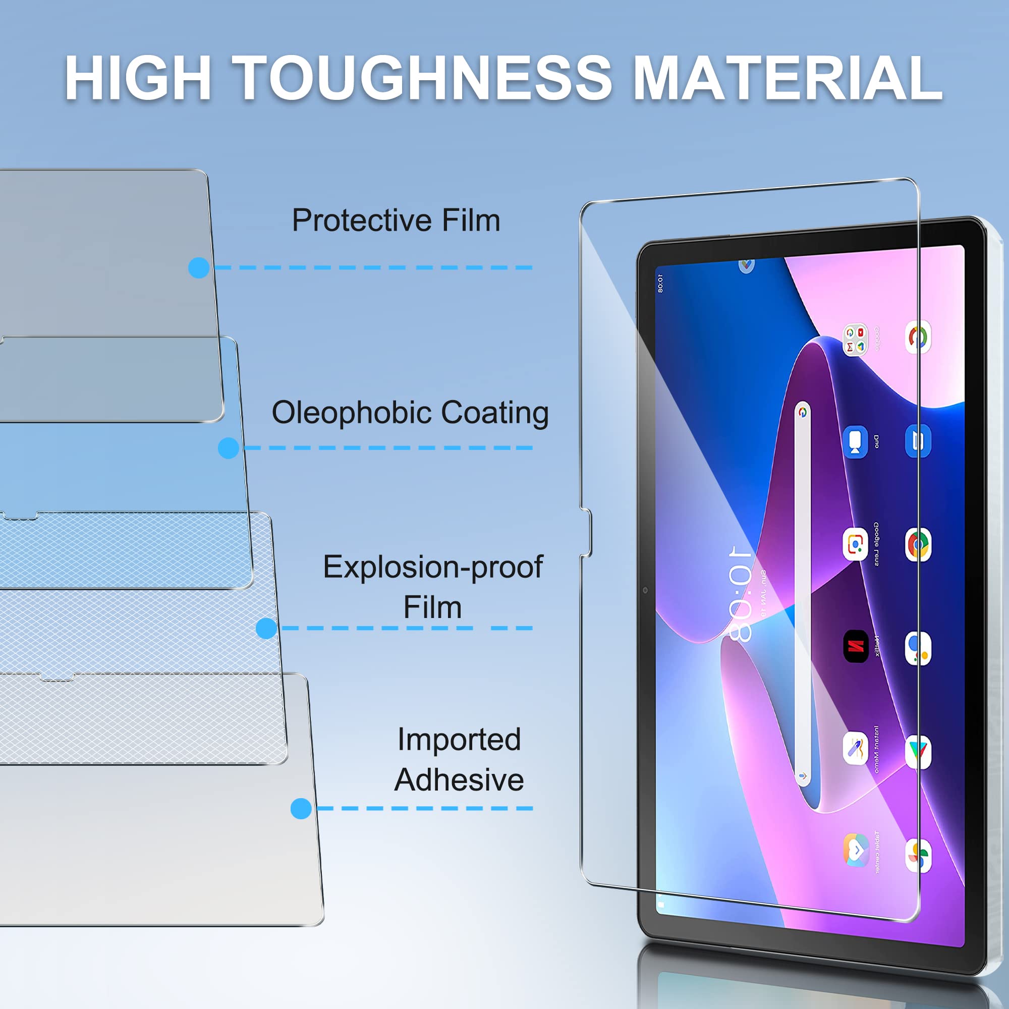 2Pcs Tempered Glass film for O - Oukitel Tablet Accessories recension och pris