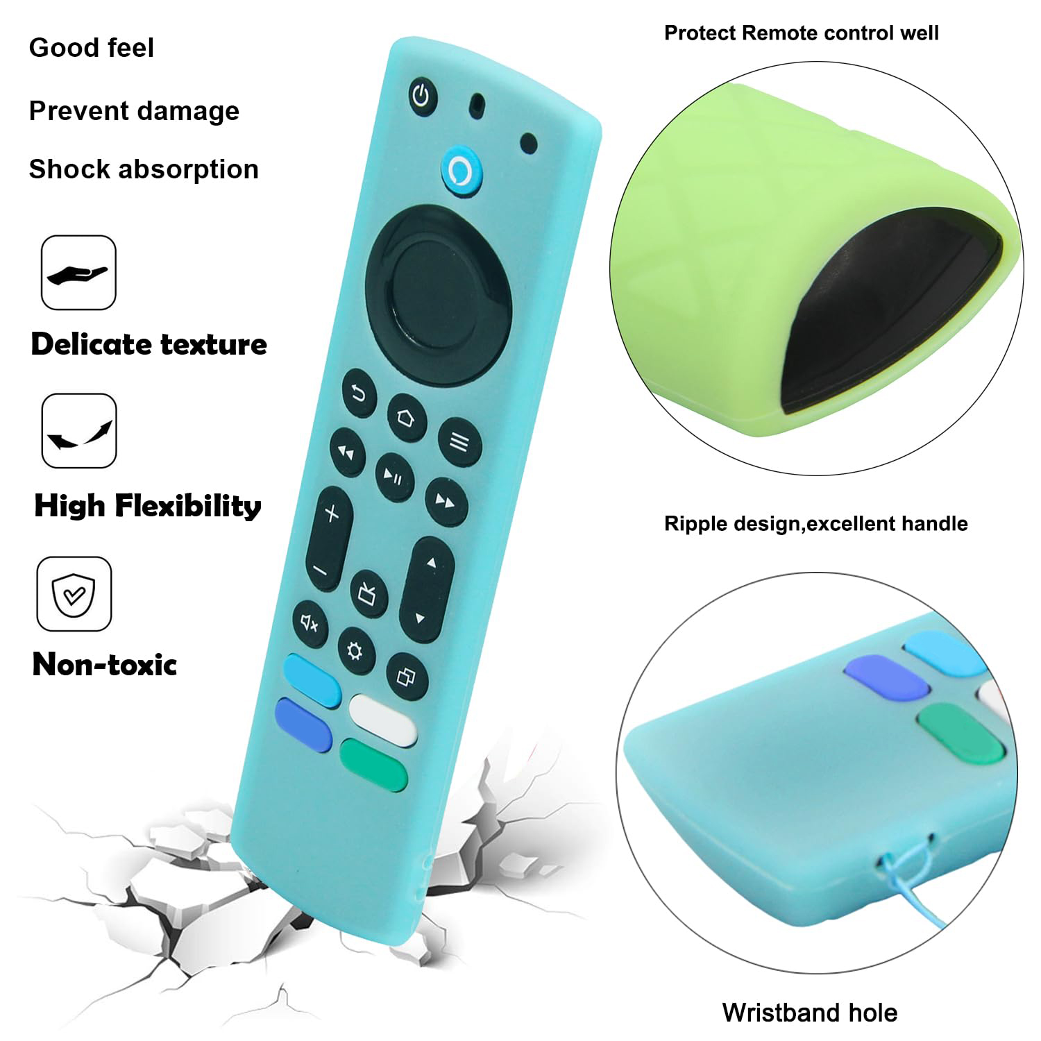 2Pcs Glow in The Dark Silicone - Fire Tablet Accessories recension och pris