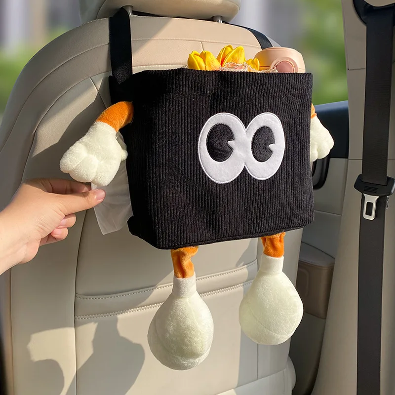 Car Trash Can Bin Cartoon Eye  - Tablet Accessories For Car recension och pris