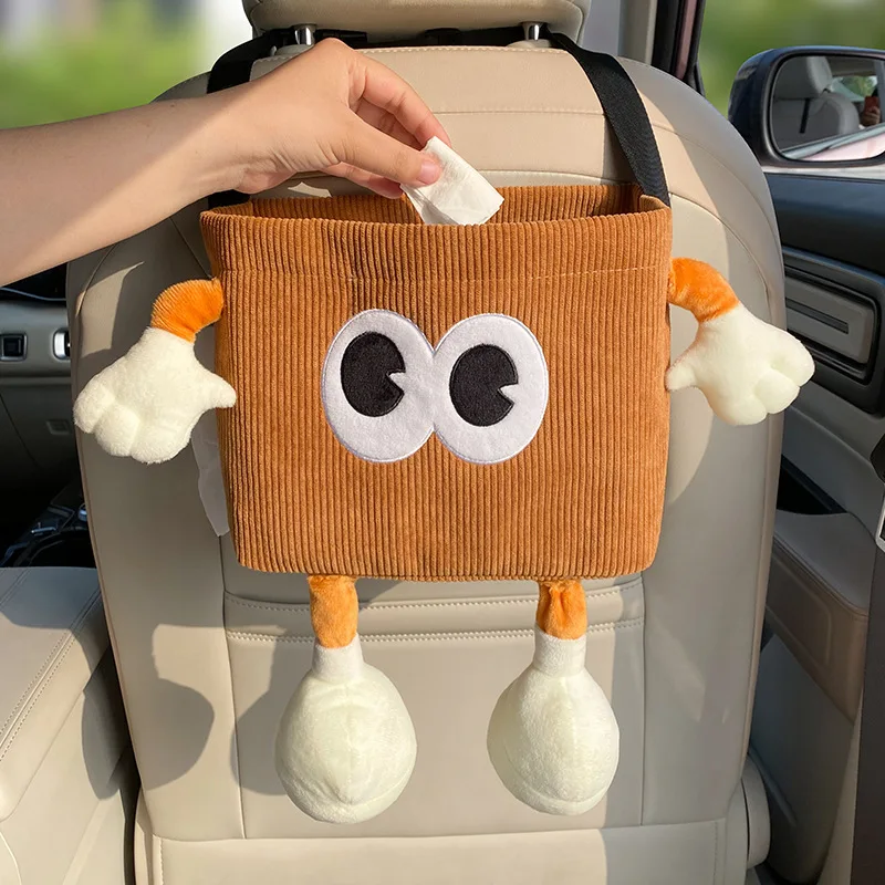 Car Trash Can Bin Cartoon Eye  - Tablet Accessories For Car recension och pris