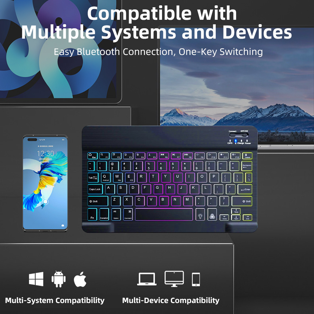 2026 Backlight Bluetooth Keybo - Android Tablet Gaming Accessories recension och pris