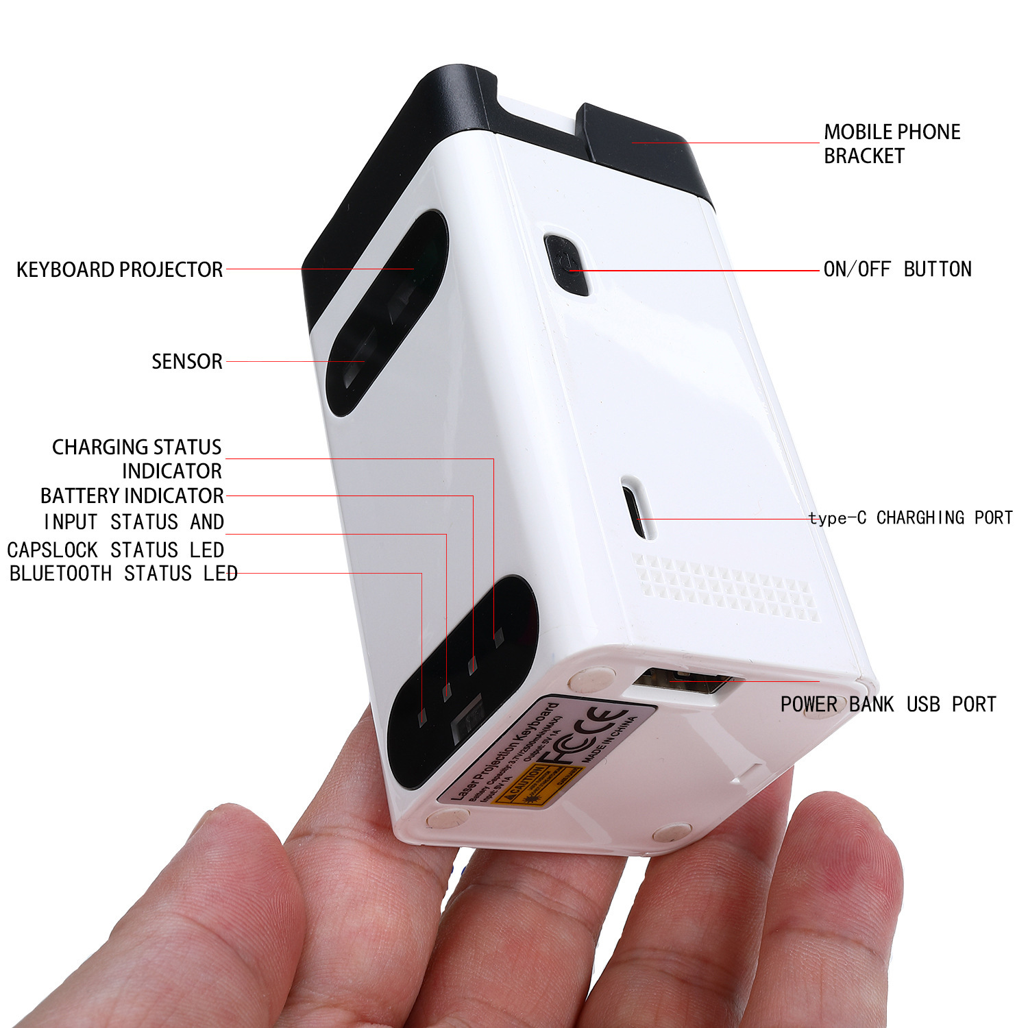 Laser Projection Virtual Keybo - Bluetooth Trackpad recension och pris