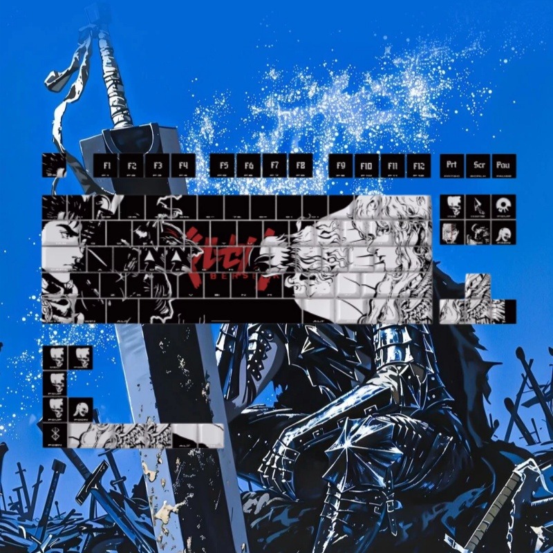 BERSERK Theme Anime Keycap 98  - Tablet Accessories Keyboard recension och pris