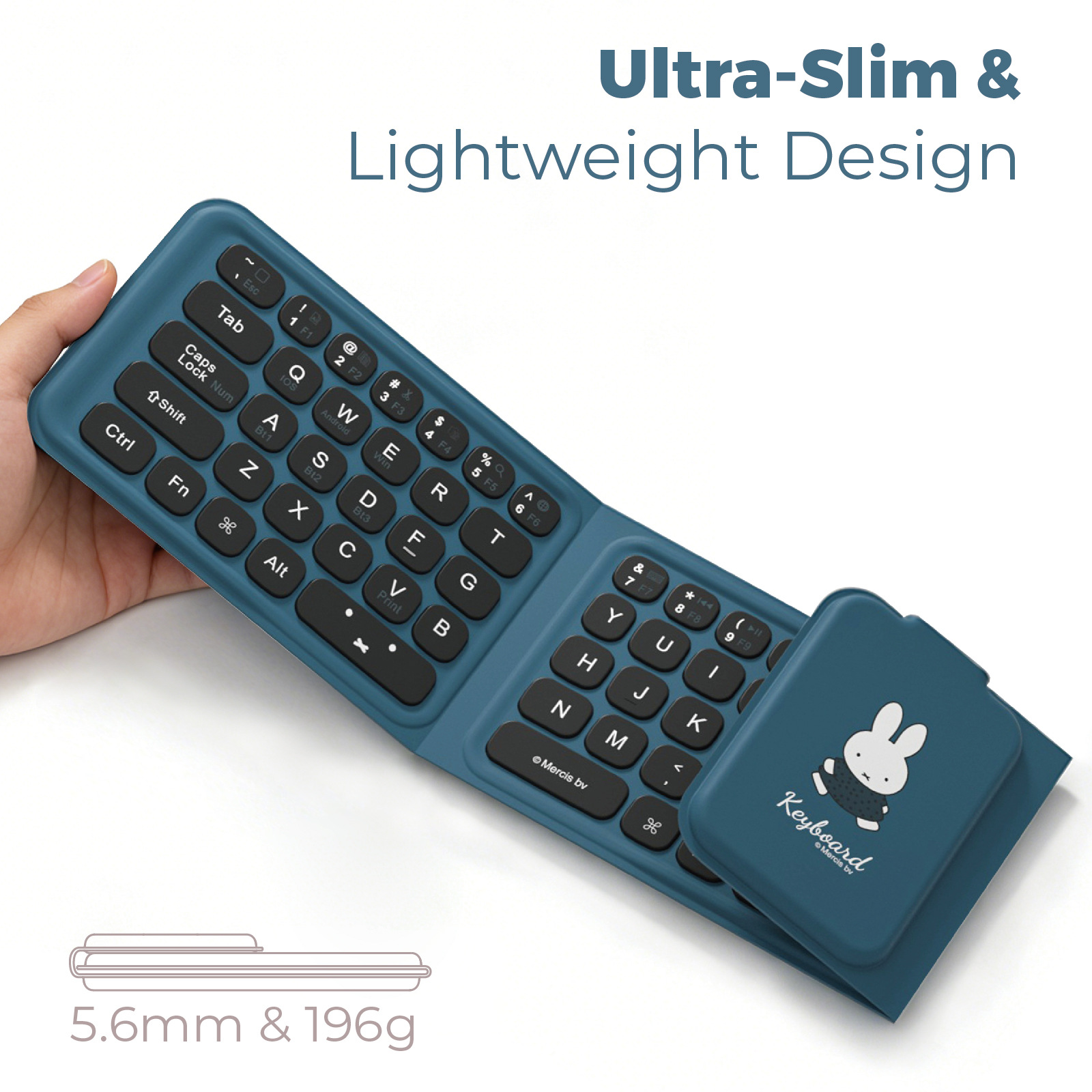 Miffy Triple fold keyboard Cut - Fire Tablet Accessories recension och pris